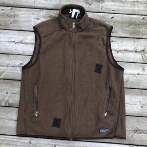 2008 Patagonia Synchilla Jacket Vest Large Brown
